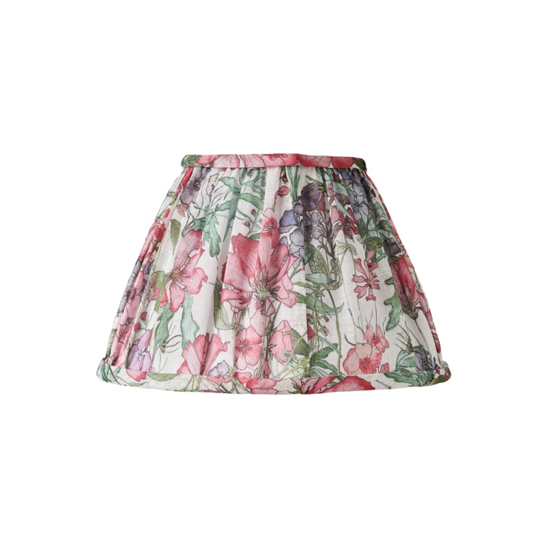 English Cutting Garden Medley Gathered Lampshade