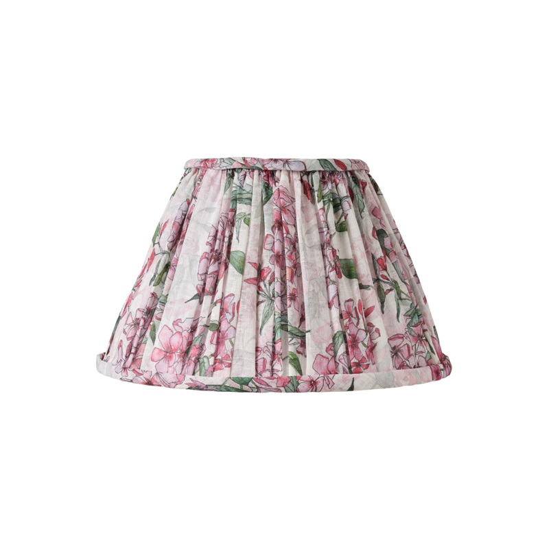 Pink Phlox Rows Gathered Lampshade