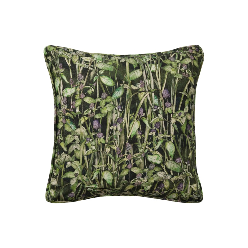 Rivermint Dark Square Cushion