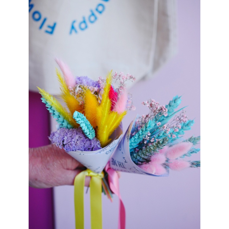 The Dried Flower Baked Blossom Mini Bunch Duo