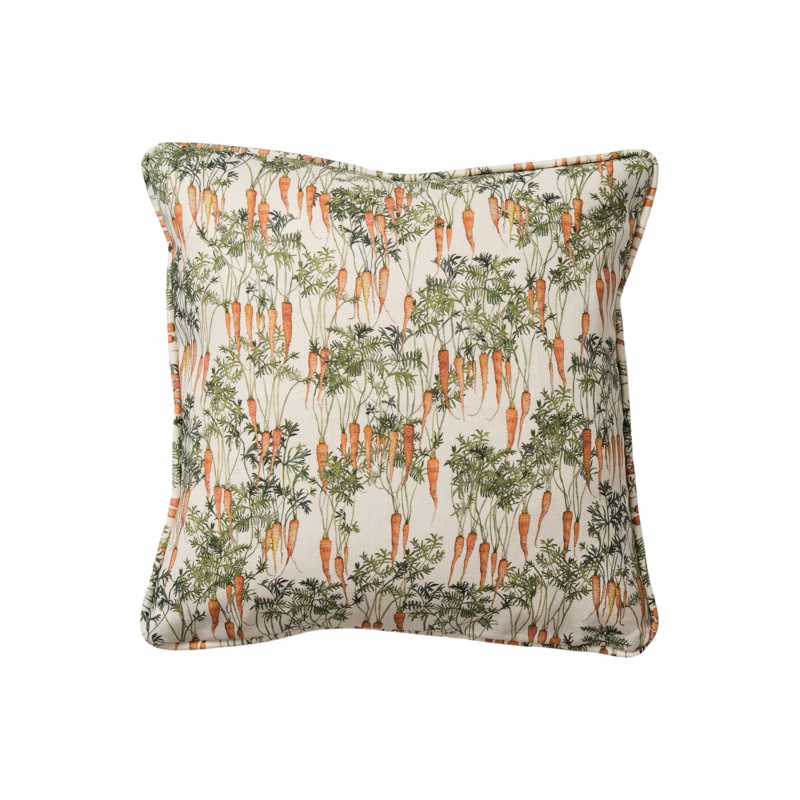 Wisteria Carrot Square Cushion