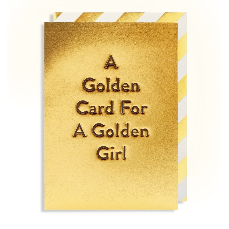 Golden Card Golden Girl Card