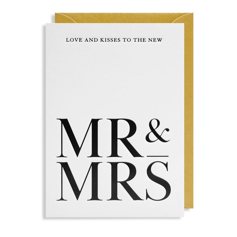 Love and Kisses To The New Mr & Mrs Card