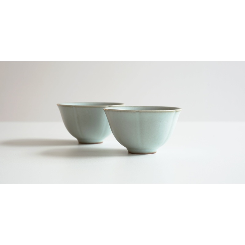 Ru Kiln Lotus Cup Pair (Large)