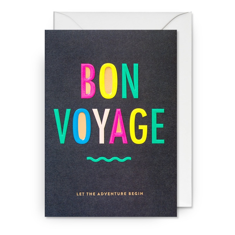 Bon Voyage, Let the Adventure Begin Greeting Card