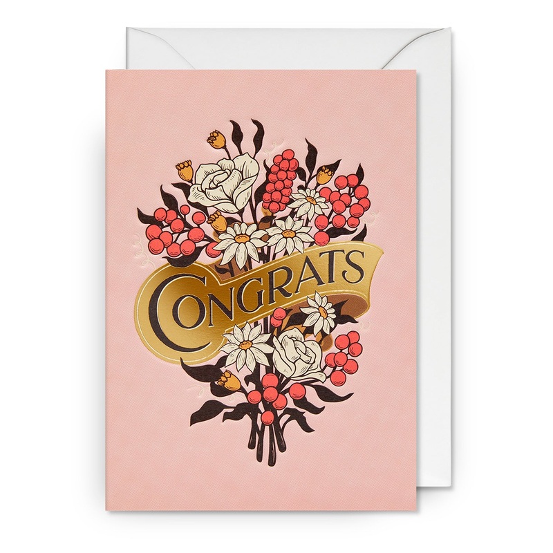 Congrats Floral Card