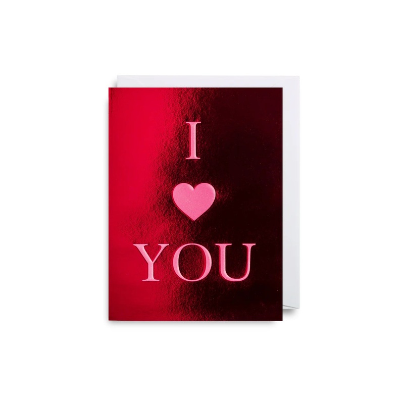 I Heart You Mini Card