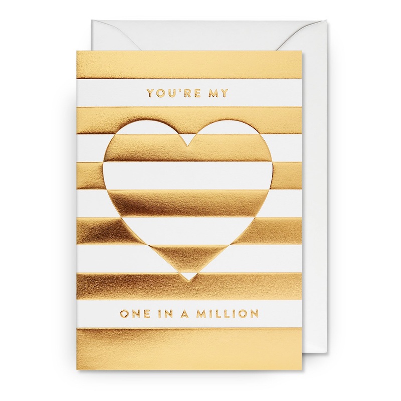 My One In A Million Heart Card