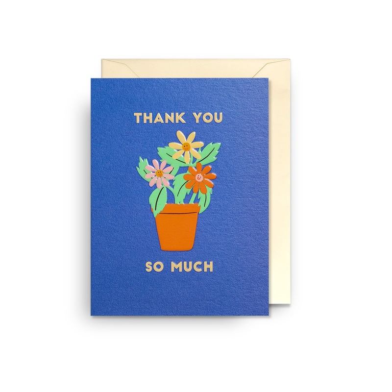 Potted Plants Thank You  Mini Card