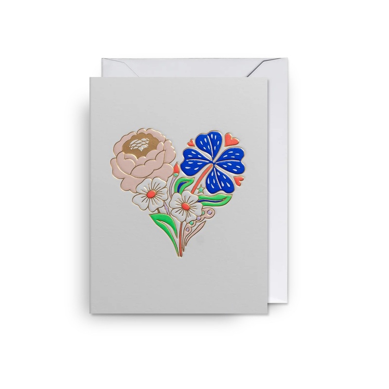 Heart Bouquet Mini Card