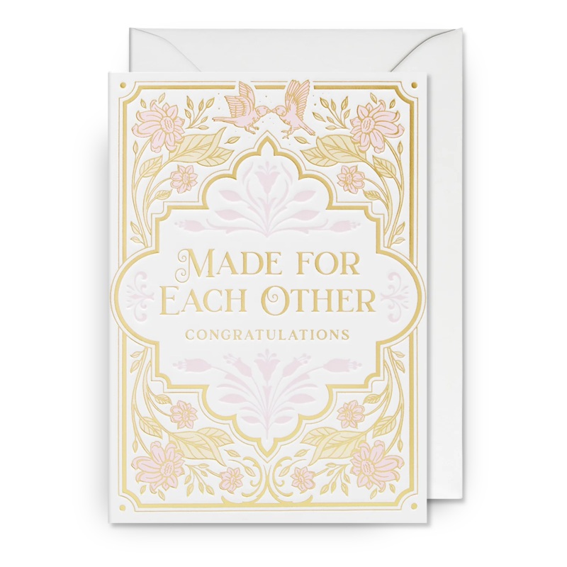Made for Each Other Congratulations Card