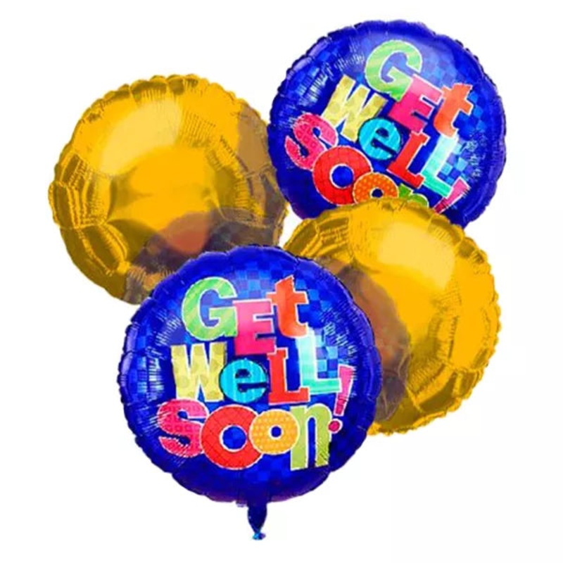 Get Well Balloon Bouquet (4)|Regular