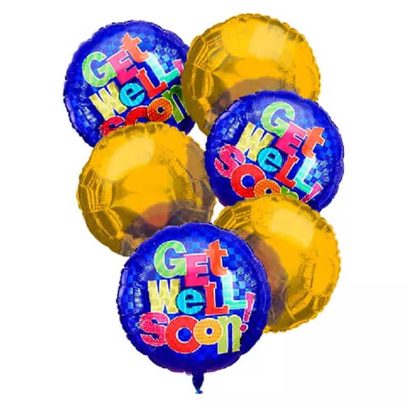 Get Well Balloon Bouquet (6)|Regular