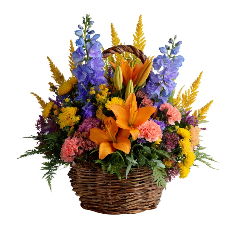 Basket of Mixed Flowers|Regular