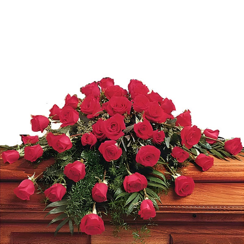 Faithful Memories Casket Arrangement
