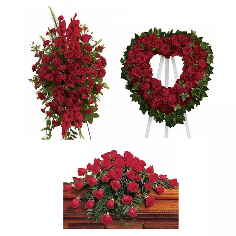 Faithful Rose Funeral Flower Package