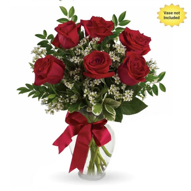 Half Dozen Sweetheart Roses|Regular