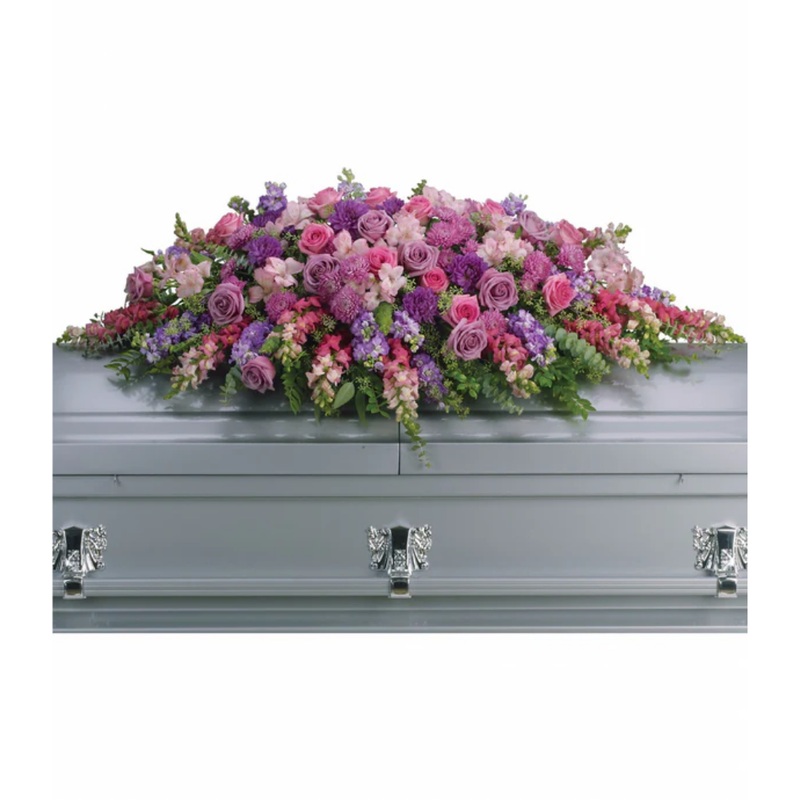 Lavender Tribute Casket Spray|Regular