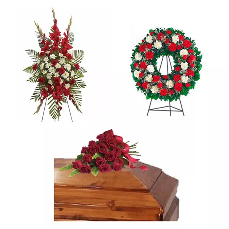 Pure Devotion Funeral Flower Package