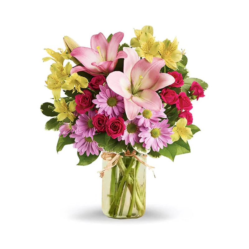 Shades of Spring in Mason Jar|Regular