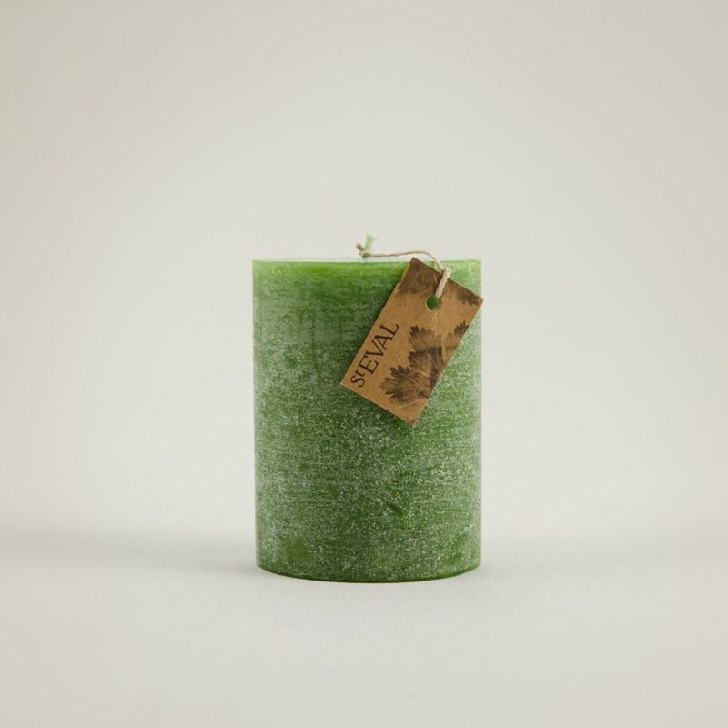 Geranium Leaf, Fragranced Coloured Pillar