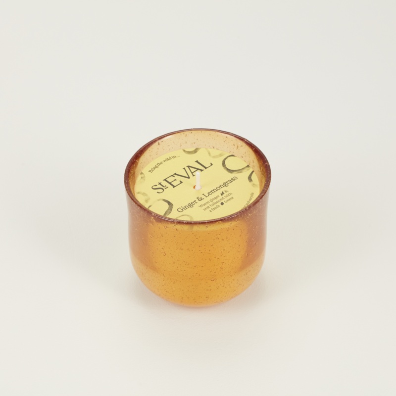Ginger & Lemongrass, Sea Garden Glass Candle
