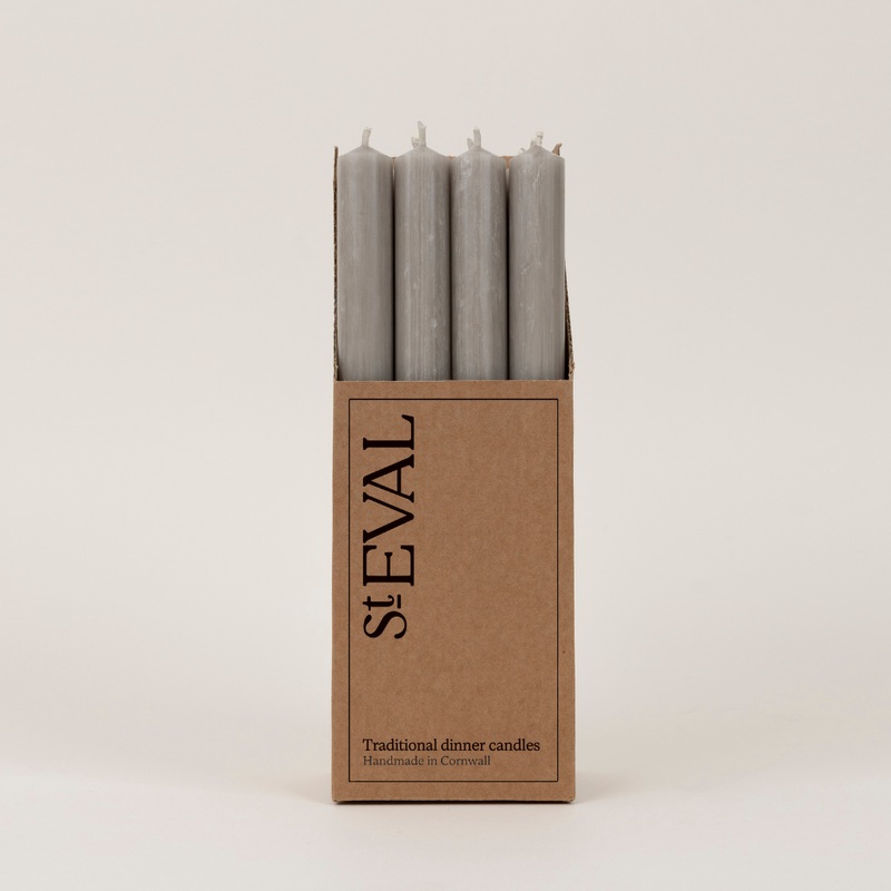 Mushroom 7/8 x 10 Dinner Candles, box of 12