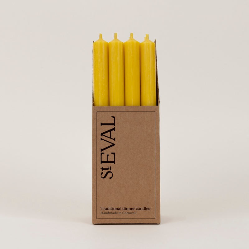 Ochre 7/8 x 10 Dinner Candles, box of 12