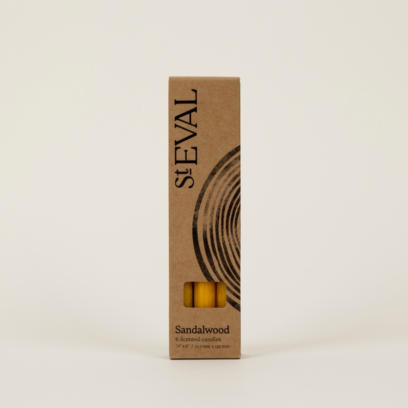 Sandalwood,  x 6 Mini Fragranced Candles