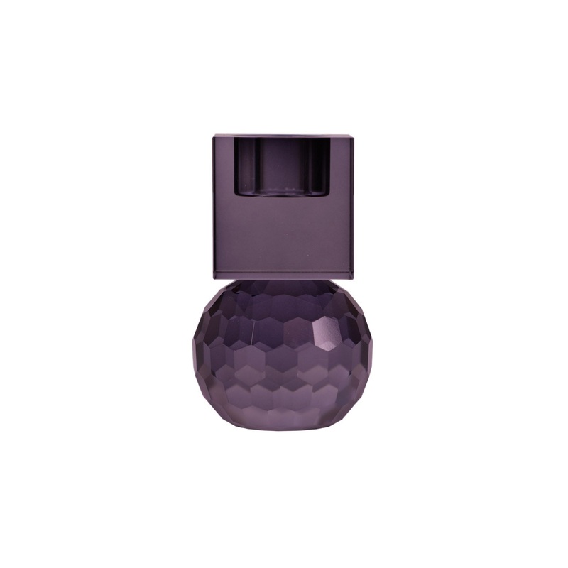 Shadow T-light Lysestage – Black Purple