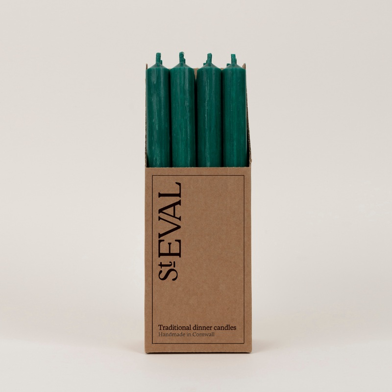 Woodland Green 7/8 x 10Dinner Candles, box of 12