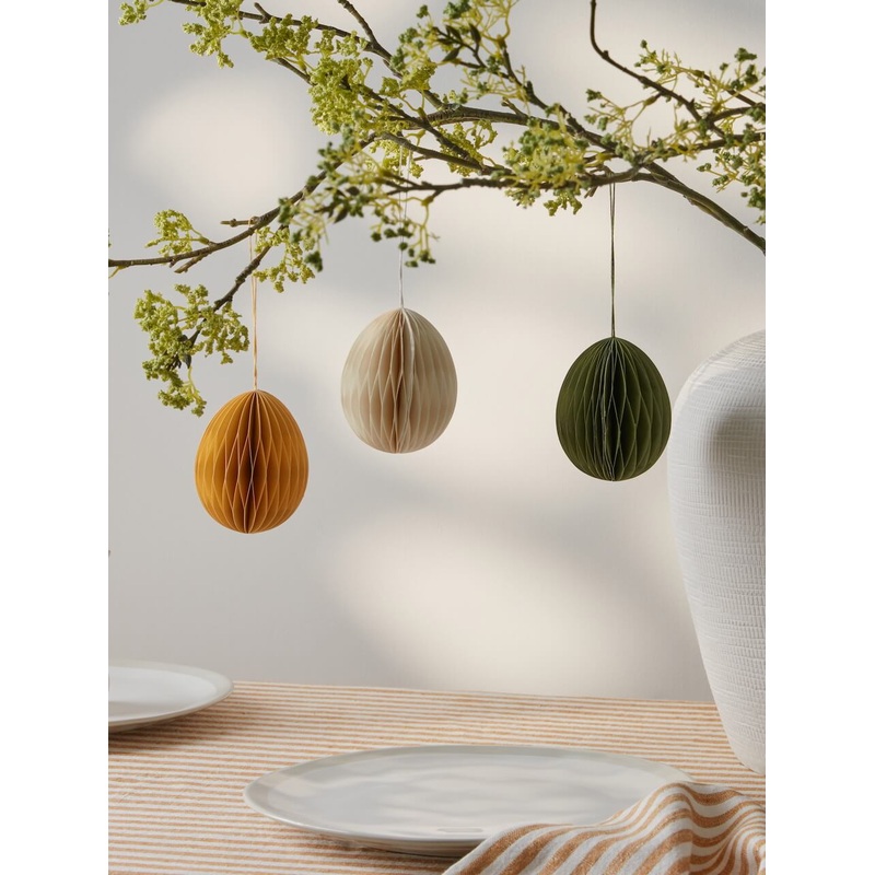 Set of 3 Hanging Egg Decorations