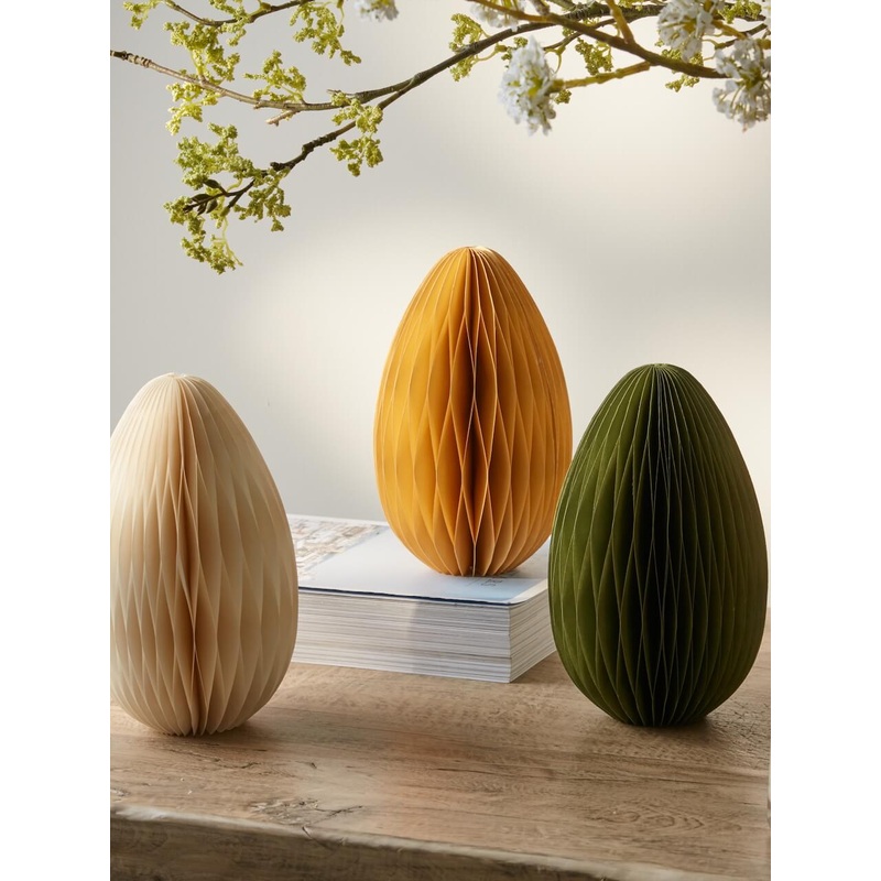 Set of 3 Large Paper Egg Decorations
