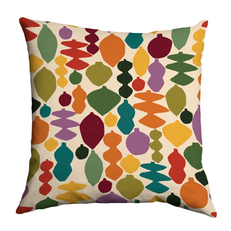 Colourful baubles cushion – Lily Windsor Walker
