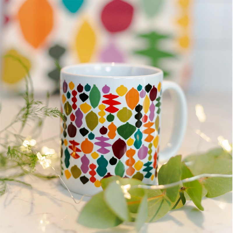 Colourful baubles mug – Lily Windsor Walker