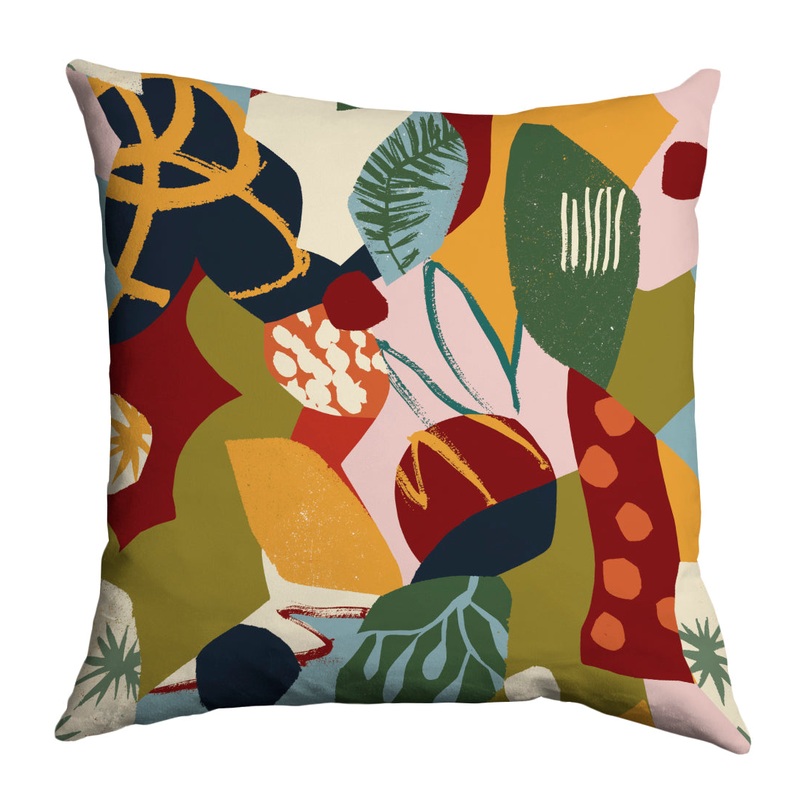 Evergreen leaves cushion – Lily Windsor Walker
