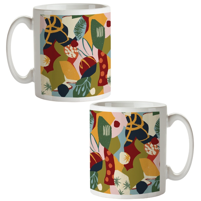 Evergreen leaves mug – Lily Windsor Walker