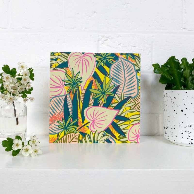 House Plants Greetings Card