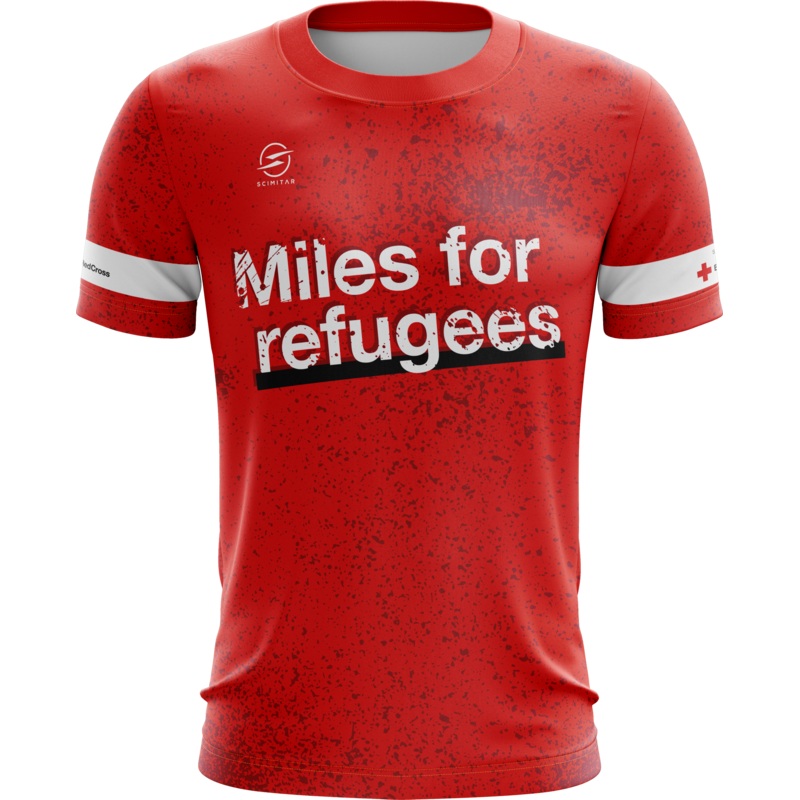 Miles for refugees t-shirt|X-Small|Small|Medium|Large|X-Large