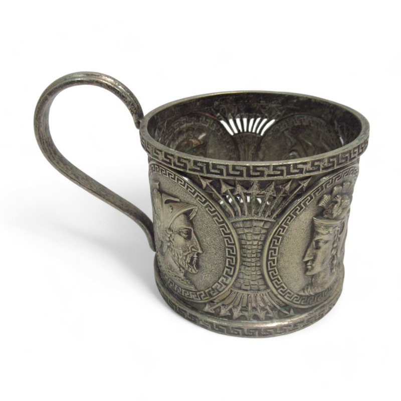 Buch Brothers Roman Tea Glass Holder Antique | Preloved