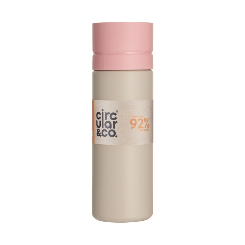 Circular & Co Pink & Beige Sustainable Reusable Water Bottle
