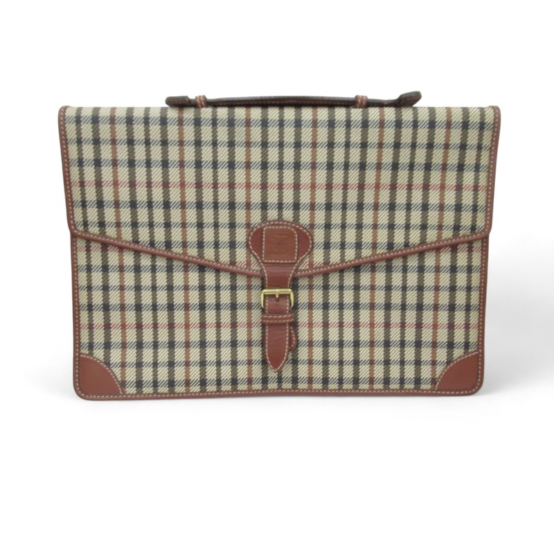 Daks Signature Satchel Bag Buckle Document Menswear | Preloved