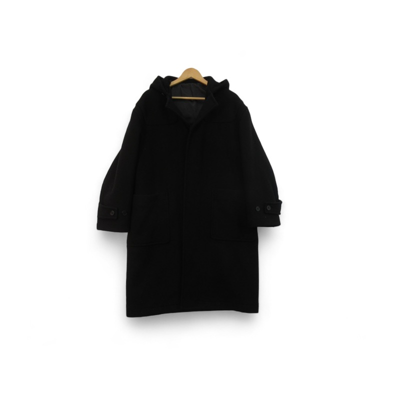 Melange Master Medium Black Duffle Coat Menswear | Preloved