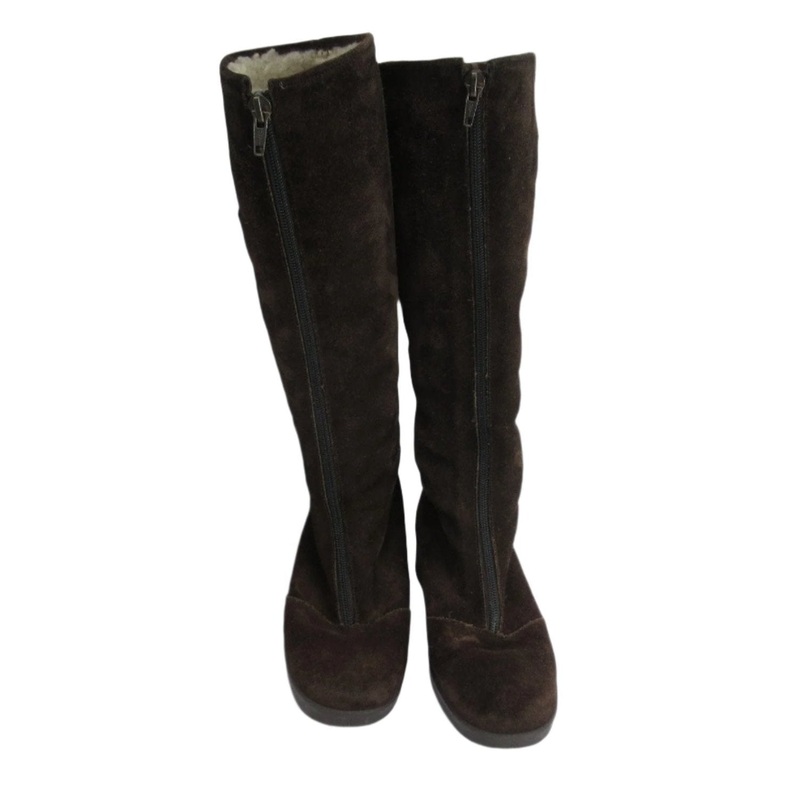 Morlands Tall Suede Boots UK 4 Brown Womenswear | Preloved