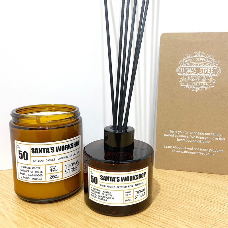 Thomas Street Santa’s Workshop Scented Reed 100ml Room Diffuser