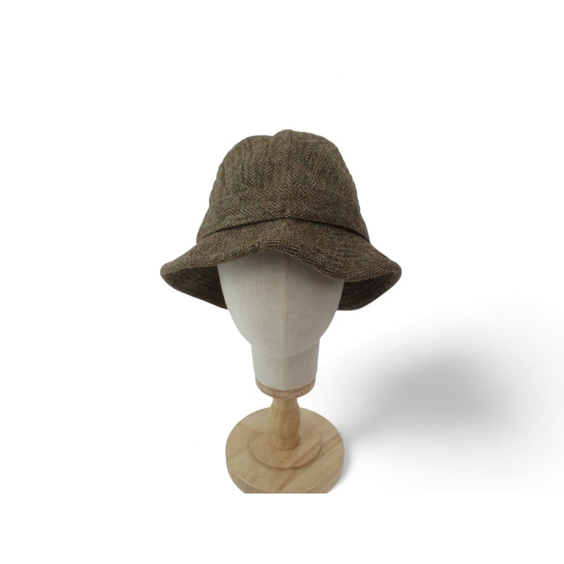 Aquascutum 60cm Brown Tweed Wool Fedora Hat Vintage Menswear | Preloved