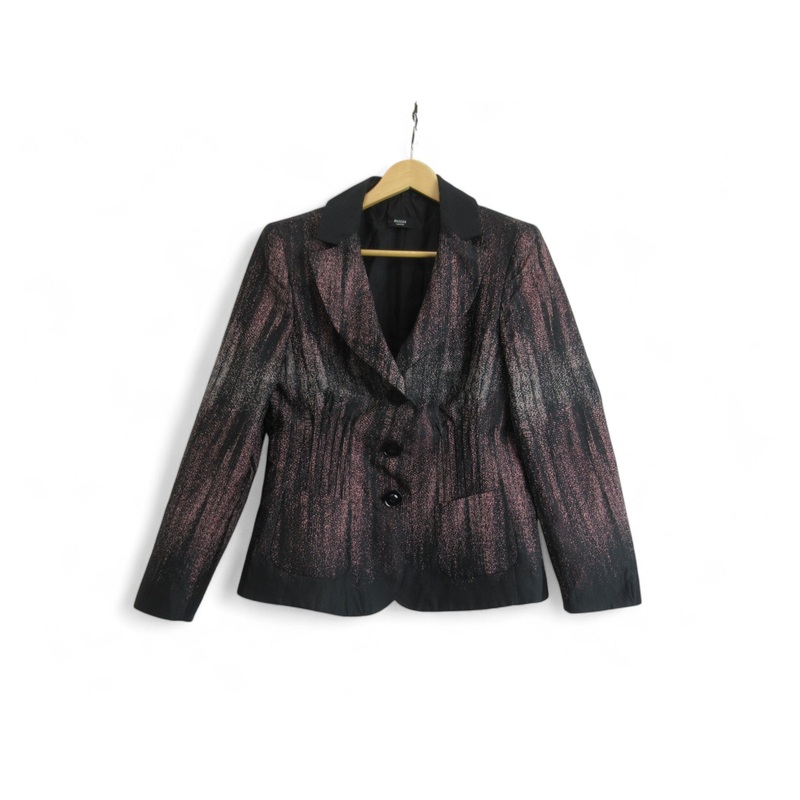 Basler UK 12 Black Pink Blazer Jacket Womenswear | Preloved
