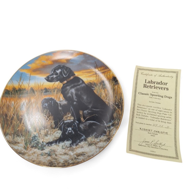Classic Sporting Dogs Labrador Retrievers Collector Plate | Preloved
