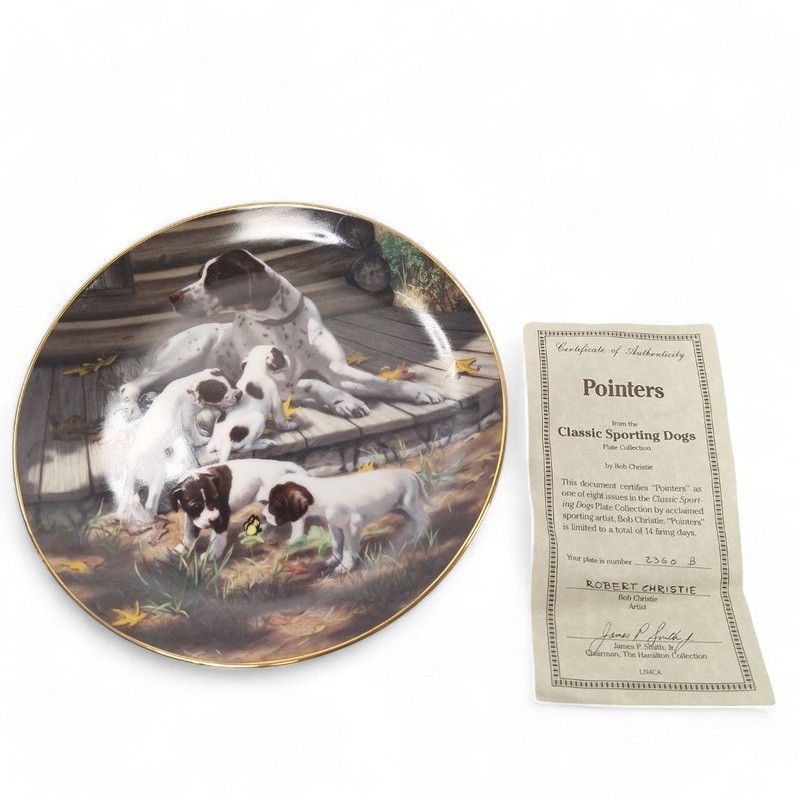 Classic Sporting Dogs Pointers Collector Plate | Preloved