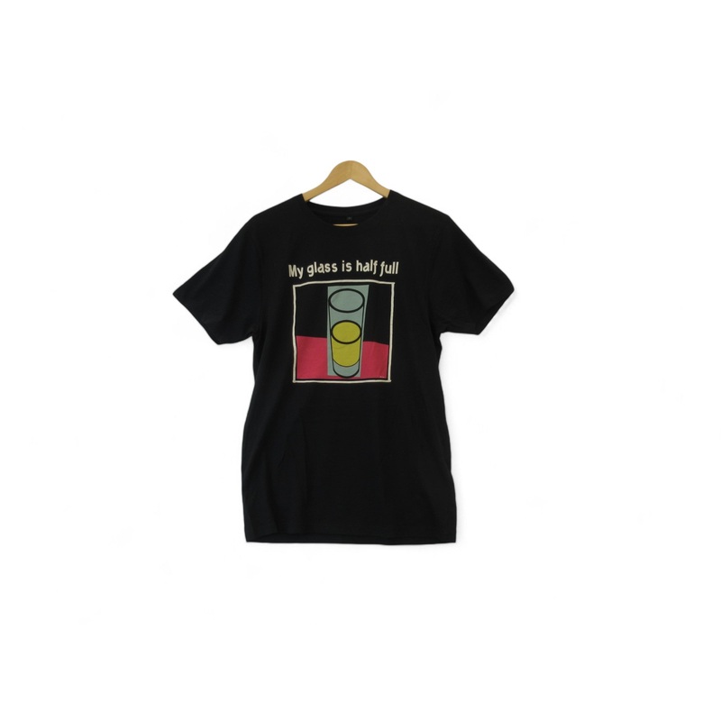 Earth Positive Large Black Organic Cotton T Shirt Menswear | Preloved